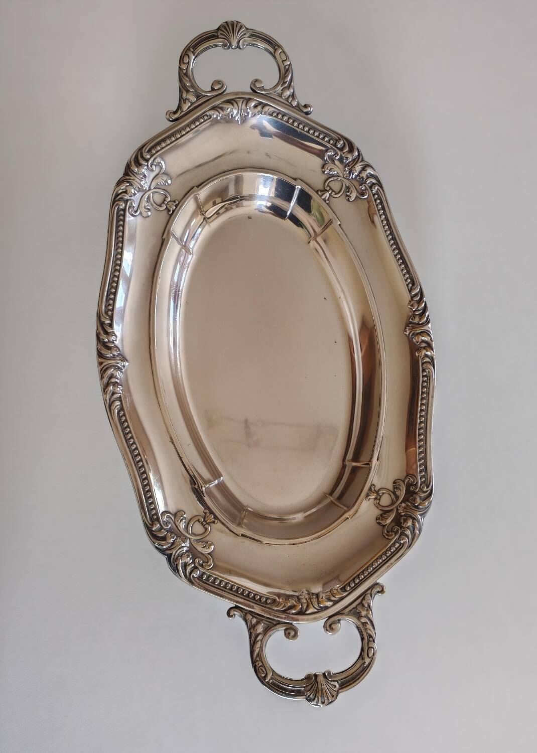 Silver-plated vegetable dish