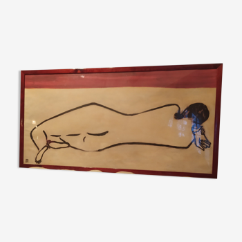 Nude paper print by sanyo entitled agnes