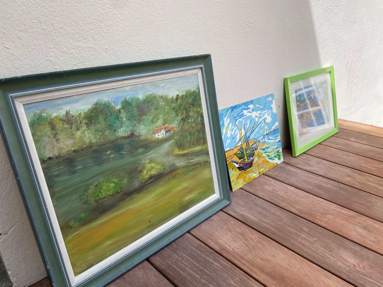 Huile sur toile nature et verdure