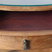 Walnut Art Deco side table 1930