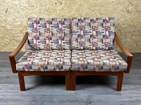 1960s/70s Teak 2-seater sofa by Glostrup Møbelfabrik Denmark Design