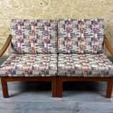1960s/70s Teak 2-seater sofa by Glostrup Møbelfabrik Denmark Design