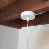 Vintage pink glass pendant light