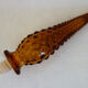 Carafe bottle in brown glass bubbles Empoli 60s