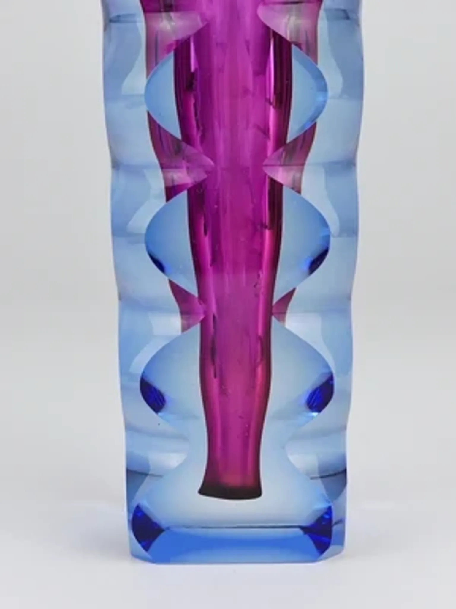 Oldrich Lipsky art glass studio vase, Atelier Exbor, Czechoslovakia, 1960s