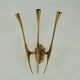 Single Brass Wall Sconce by Oscar Torlasco for Lumi Milano, Italy 1950s