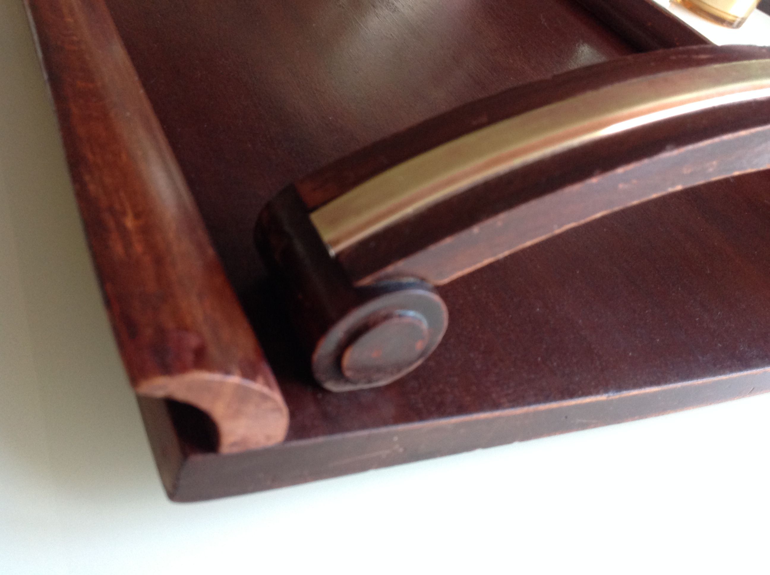 Wooden top art deco style / vintage 40s-50s