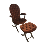 Vintage armchairs and rest feet