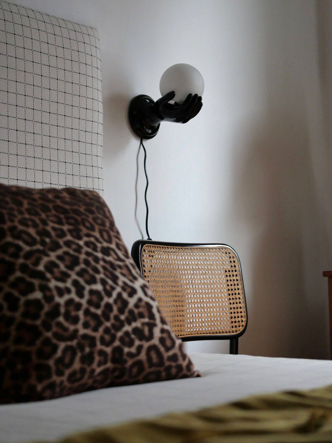 Vintage hand ceramic wall lamps