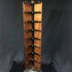 Old maps display postal counter turnstile 1900 in wood and metal