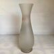Large frosted glass vase flowers