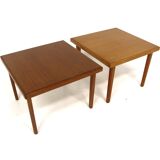 Set of 2 Scandinavian teak side tables, Sweden, 1960