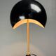 Midcentury Italian scallop mushroom wavy brass desk or table lamp, 1960s