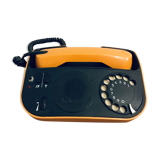 Vintage phone Orange, TELIC, design f. guirin