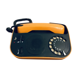 Vintage phone Orange, TELIC, design f. guirin