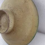 Tunisia ceramic flat glaze cream not very dense diameter 23 cm XVII or XVIII