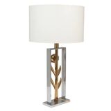 Maison Charles, attributed to. Pair of sunflower lamps. 1970s.