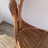 Rattan / woven wicker bird basket