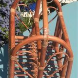 Vintage rattan magazine rack – Natural and retro elegance