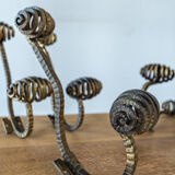 Lot of art deco hammered patères
