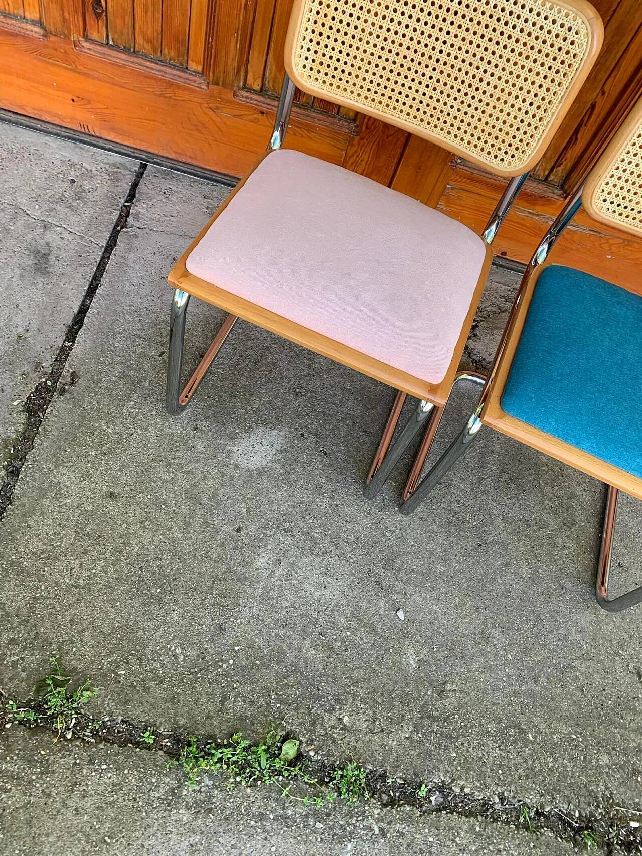 Pair of B32 Cesca chairs by Marcel Breuer, 1970s