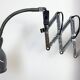 Grey Industrial Scissor Wall Lamp from Elektroinstala, 1960s