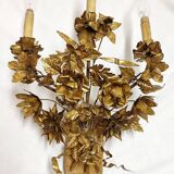 Pair of brass appliques. France, 1960s.