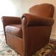 Leather club chair