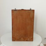 Old bathroom cabinet from the 40s in solid oak