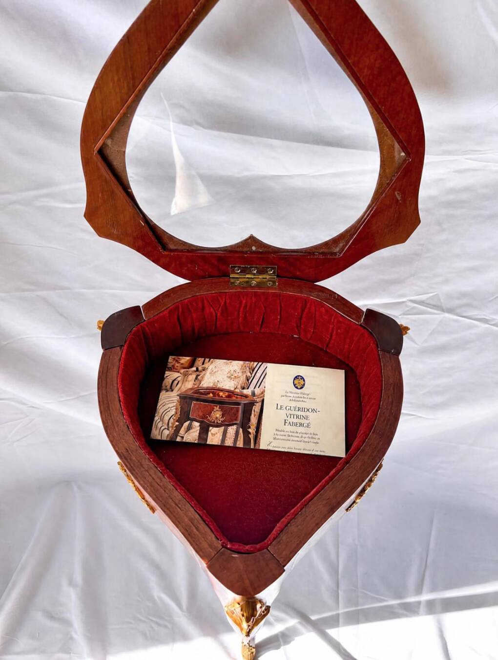 Faberge Heirloom Furniture Collection Heart-Shaped Display, Vintage Jewelry