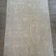 Contemporary Faces beige rug by Ligne Pure – 160 × 240 cm – New
