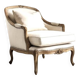 Fauteuil classique en bois massif