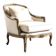 Fauteuil classique en bois massif