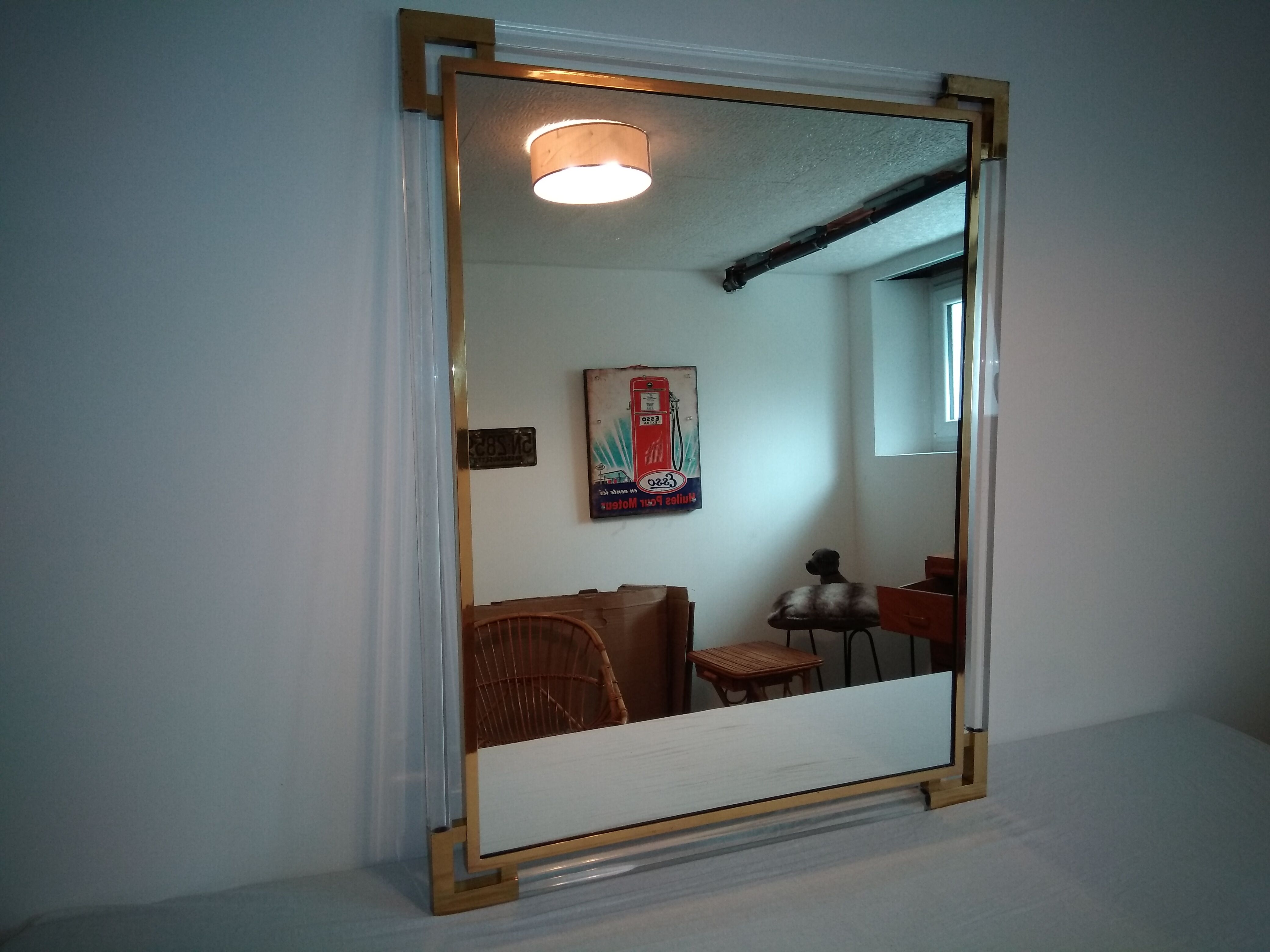 Mirror by Guy Lefevre for House Jansen 80x100cm