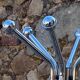 Vintage 1970s chrome metal coat rack