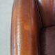 Vintage club armchair made of sheep leather
