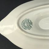 Saucière with antique attached underplate Villeroy and Boch Boch Mettlach XIX century
