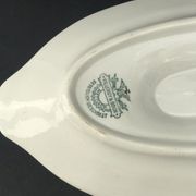 Saucière with antique attached underplate Villeroy and Boch Boch Mettlach XIX century