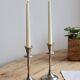 Pair of vintage silver-plated candlesticks