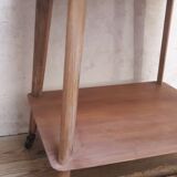 Table served legs compass with wheels 1950s