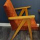 Pair of restored vintage compass armchairs from the 1950s/1960s.