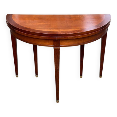 Table console extensible en bois du 19ème avec 3 rallonges