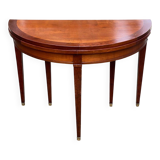 19th-century wooden extendable console table with 3 extensions.