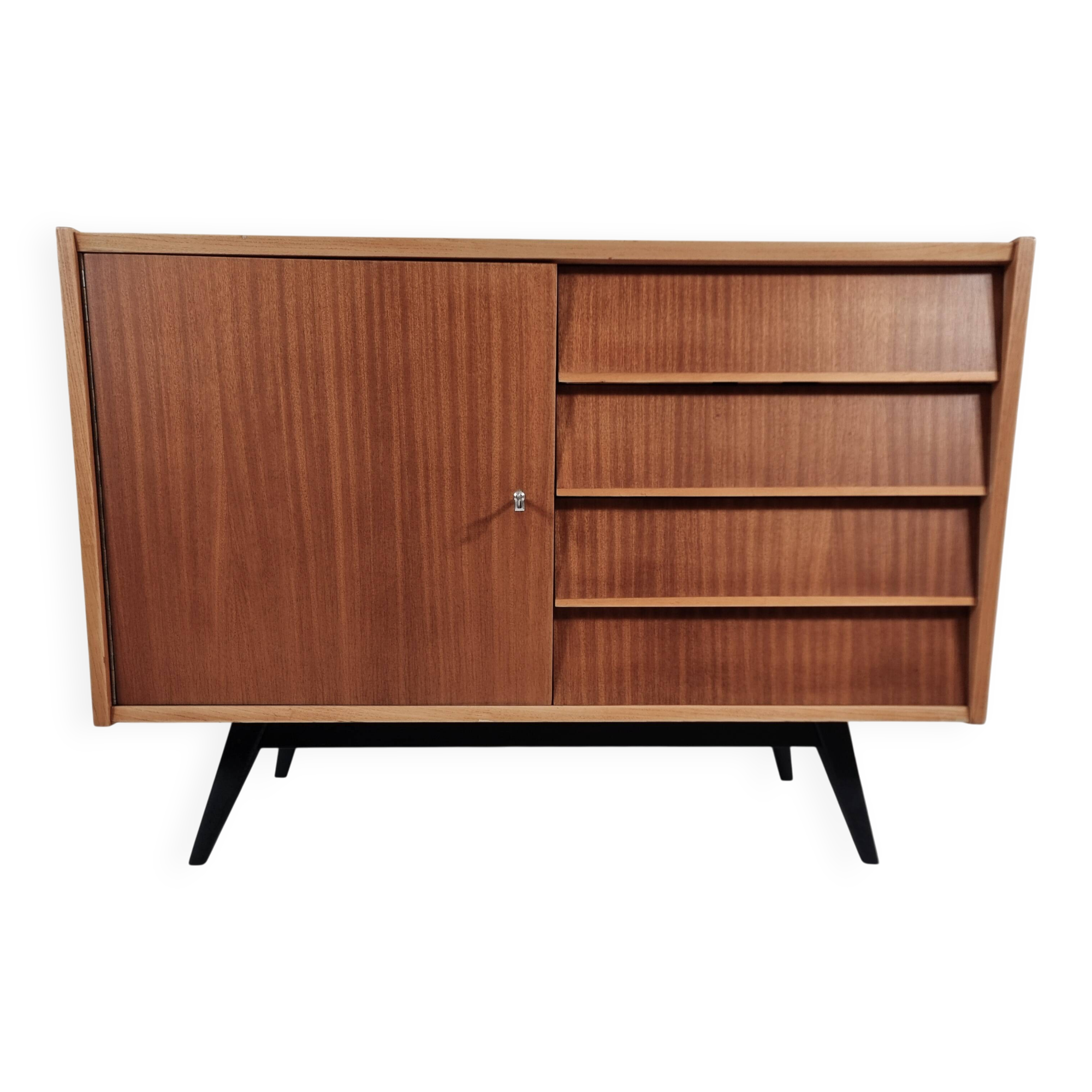 Vintage commode in ash, 1970s