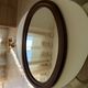 Miroir ovale vintage de style scandinave années 80/90