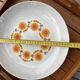 Large plate Schumann Arzberg Bavaria – Vintage orange flowers from the 70s