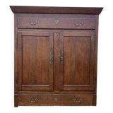 Armoire basse en chêne massif