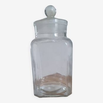 Blown glass jar 1950