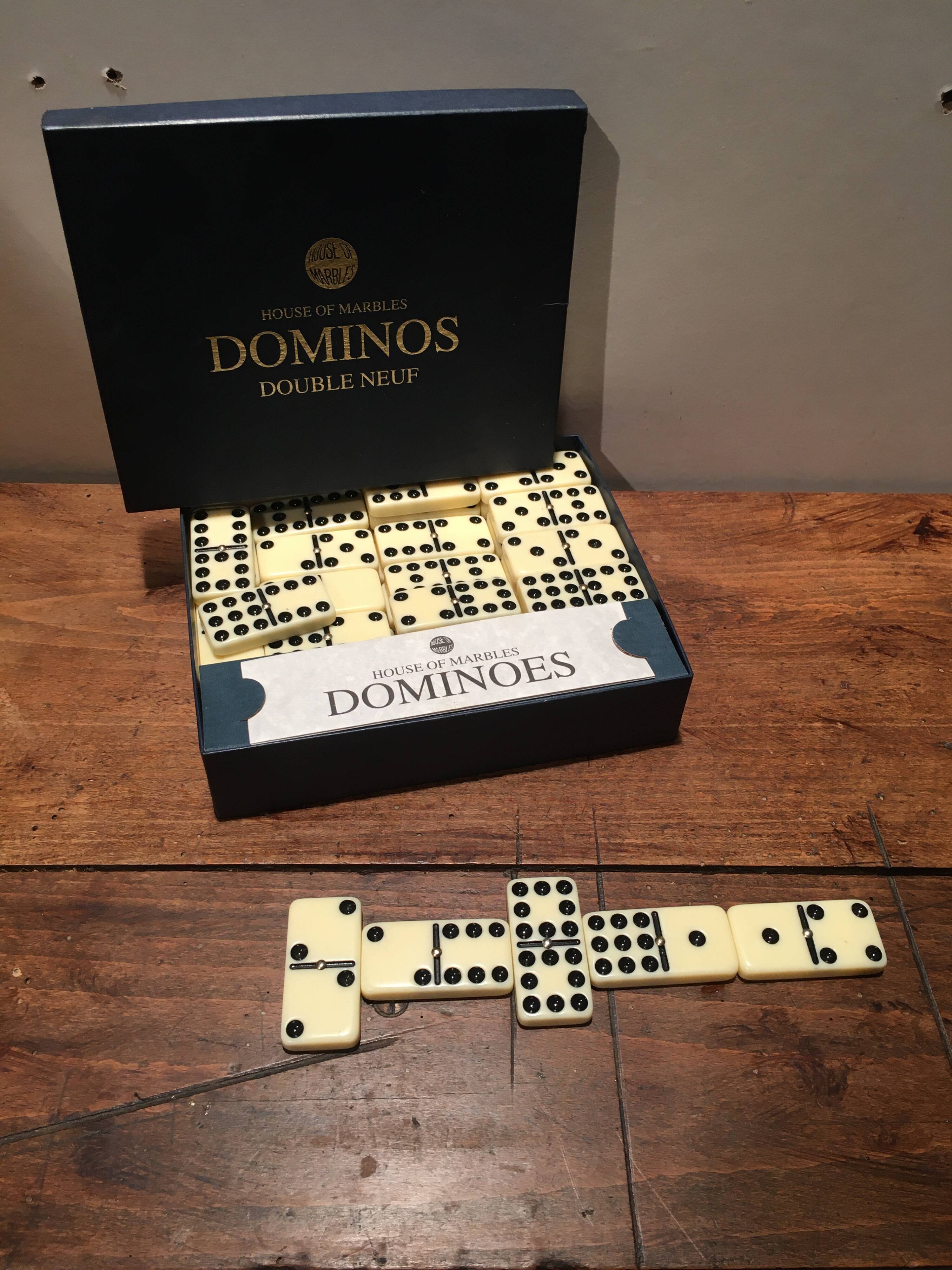 Double domino box 9 "house of marbles"
