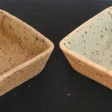 Set of four sandstone ramekins